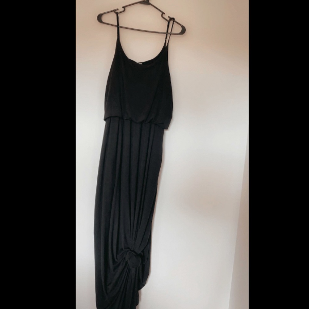 Black maxi dress